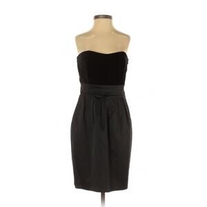 BANANA REPUBLIC Black Strapless Velvet Bodice Dress | 2